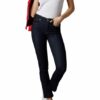 7 For All Mankind The Straight Straight Fit Straight Leg Jeans Damen, Blau