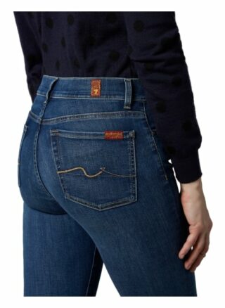 7 For All Mankind The Straight Straight Fit Straight Leg Jeans Damen, Blau