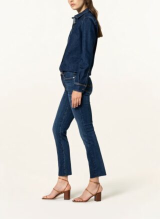 7 For All Mankind Jeans The Straight Crop Straight Leg Jeans Damen, Blau