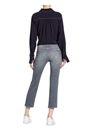 7 For All Mankind Straight Jeans The Straight Crop, Grau