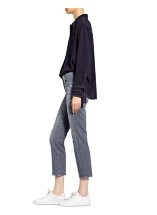 7 For All Mankind Straight Jeans The Straight Crop, Grau