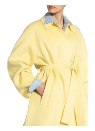 Acne Studios Wollmantel, Gelb