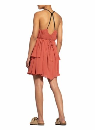 Aeron Oversized-Kleid Needle aus Seide, Pink