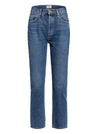 AGOLDE Riley 7/8 Straight Leg Jeans Damen, Blau