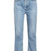 AGOLDE Riley 7/8 Straight Leg Jeans Damen, Blau