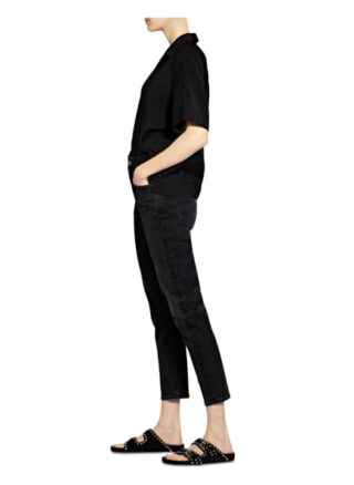 Agolde 7/8-Jeans Riley, Schwarz