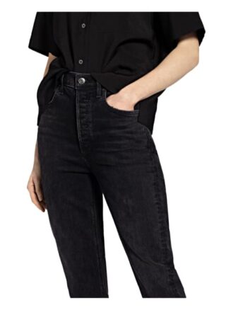 Agolde 7/8-Jeans Riley, Schwarz