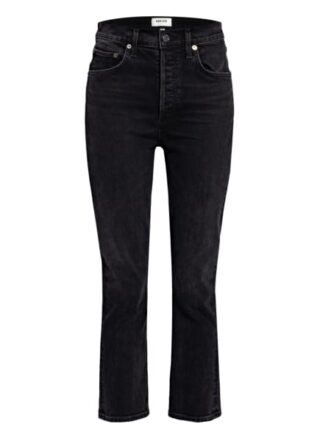 Agolde 7/8-Jeans Riley, Schwarz