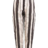 Alexander Mcqueen 7/8-Leinenhose, Schwarz