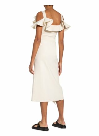 Alexander Mcqueen Rock mit Volantbesatz, Beige