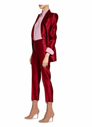 Alexander Mcqueen Seidenhose, Rot
