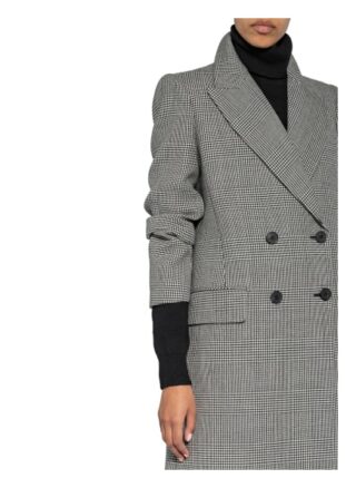 Alexander Mcqueen Wollmantel, Schwarz