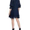 Alice+Olivia Kleid Joanne mit 3/4-Arm, Blau