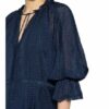 Alice+Olivia Kleid Joanne mit 3/4-Arm, Blau
