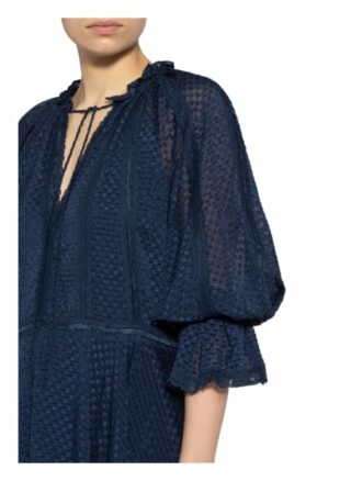 Alice+Olivia Kleid Joanne mit 3/4-Arm, Blau