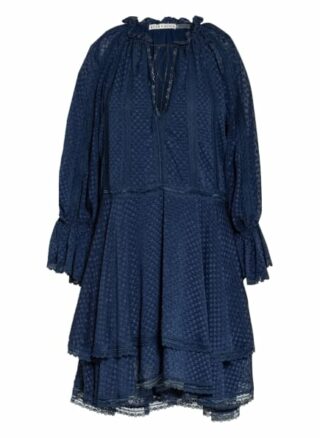 Alice+Olivia Kleid Joanne mit 3/4-Arm, Blau