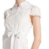 Alice+Olivia Kleid Vanessa mit Stickereien, Weiß