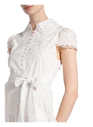 Alice+Olivia Kleid Vanessa mit Stickereien, Weiß