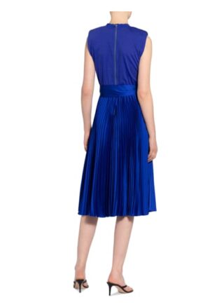 Alice+Olivia Kleid Yuki im Materialmix, Blau