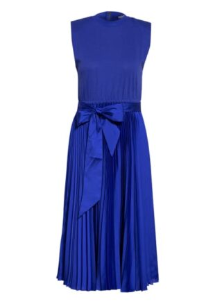 Alice+Olivia Kleid Yuki im Materialmix, Blau