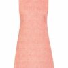 Alice+Olivia Tweed-Kleid Coley mit Glitzergarn, Pink
