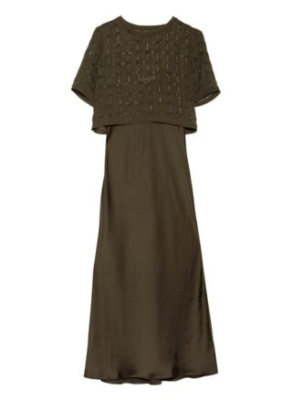 All Saints Kleid Reille Grid, Grün