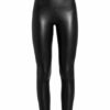 All Saints Leggings in Lederoptik, Schwarz