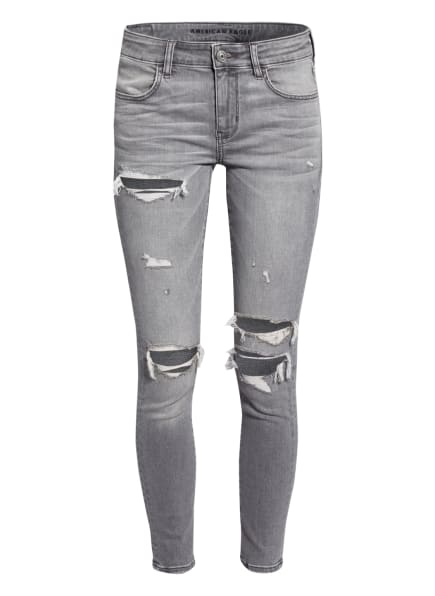 AMERICAN EAGLE Slim Fit Jeans Damen, Grau