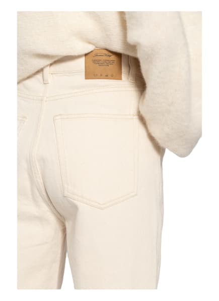American vintage Tineborow Jeans-Shorts Damen, Weiß