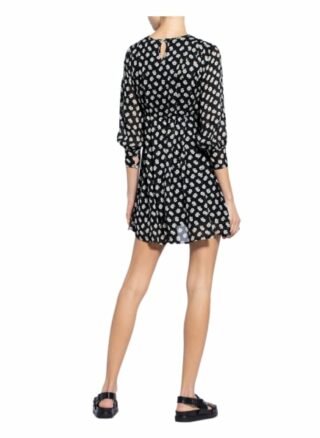 American Vintage Kleid mit 3/4-Arm, Schwarz