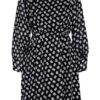 American Vintage Kleid mit 3/4-Arm, Schwarz