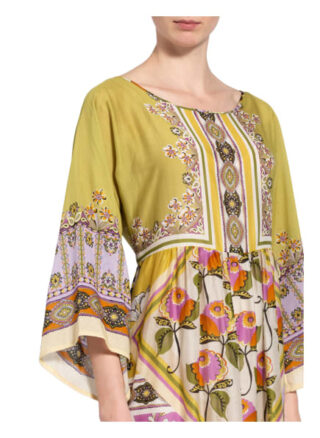 Ana Alcazar Kleid mit 3/4-Arm, Grün