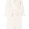 Ana Alcazar Kleid mit 3/4-Arm und Glitzergarn, Weiß