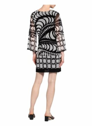 Ana Alcazar Kleid mit 3/4-Arm und Nietenbesatz, Schwarz