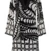 Ana Alcazar Kleid mit 3/4-Arm und Nietenbesatz, Schwarz