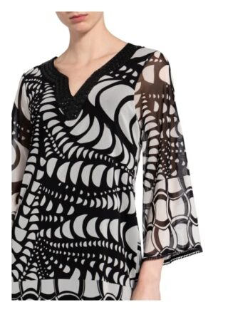 Ana Alcazar Kleid mit 3/4-Arm und Nietenbesatz, Schwarz