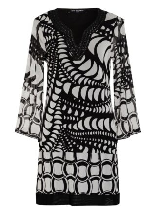 Ana Alcazar Kleid mit 3/4-Arm und Nietenbesatz, Schwarz