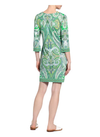 Ana Alcazar Kleid mit 3/4-Arm und Perlen-und Schmucksteinbesatz, Grün