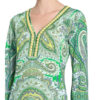 Ana Alcazar Kleid mit 3/4-Arm und Perlen-und Schmucksteinbesatz, Grün