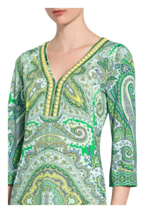 Ana Alcazar Kleid mit 3/4-Arm und Perlen-und Schmucksteinbesatz, Grün