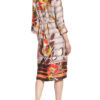 Ana Alcazar Satinkleid mit 3/4-Arm, Orange