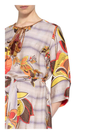 Ana Alcazar Satinkleid mit 3/4-Arm, Orange