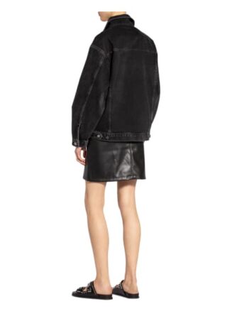 Anine Bing Oversized-Jeansjacke Rory, Schwarz