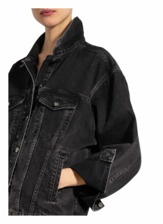 Anine Bing Oversized-Jeansjacke Rory, Schwarz