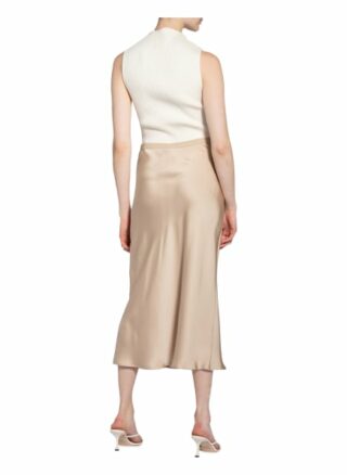 Anine Bing Seidenrock Bar, Beige