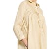 Antonelli Firenze Hemdblusenkleid Maida aus Leinen, Beige