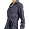 Antonelli Firenze Hemdblusenkleid Miriam aus Seide, Blau