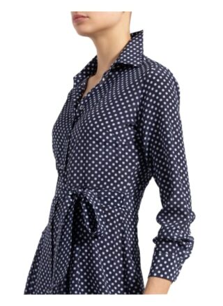 Antonelli Firenze Hemdblusenkleid Miriam aus Seide, Blau