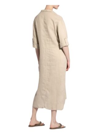 Antonelli Firenze Kleid Luna aus Leinen, Beige