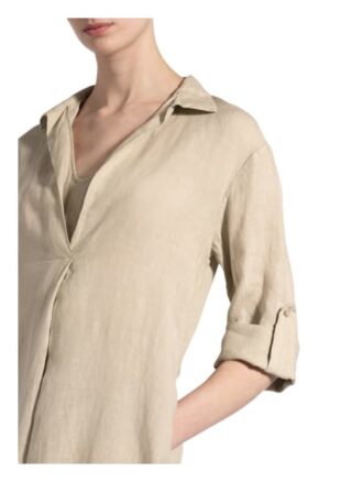 Antonelli Firenze Kleid Luna aus Leinen, Beige